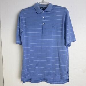 Polo Golf Ralph Lauren Striped Pima Cotton Golf Polo Shirt Mens M
